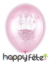 5 Ballons Princesses Disney lumineux de 28 cm