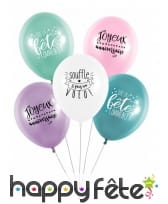 5 Ballons souffle et fais un voeu