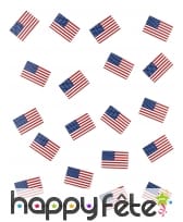 50 Confettis de table drapeau américain, image 1