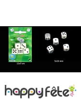 5 dés blancs