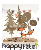 5 Décos de la Forêt pour gâteau d'anniversaire, image 1