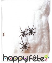 50g de toile d'araignée avec 3 araignées de 4cm, image 2