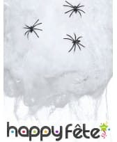 50g de toile d'araignée avec 3 araignées de 4cm