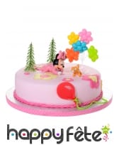 5 figurines de Bébé Minnie pour gâteau