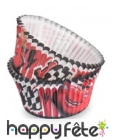 50 Moules Cars pour cupcake de 7 cm