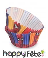 50 Moules Spiderman pour cupcake de 7 cm