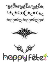 5 pochoirs tribal réutilisables