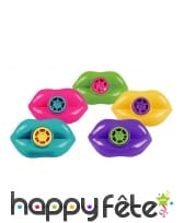 5 Sifflets en forme de bouche, 7cm