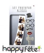 6 accessoires sur bâton stick pour photo, image 1