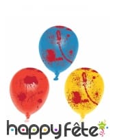 6 Ballons ensanglanté de 25cm