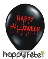 6 Ballons Happy Halloween en sang