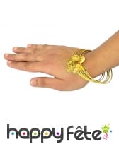 6 Bracelets orientaux avec pièces dorées