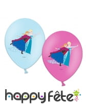 6 ballons reine des neiges
