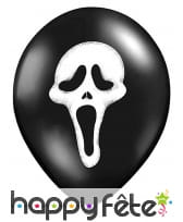 6 Ballons Scream sur fond noir