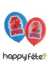 6 Ballons Spidey de 27,5cm