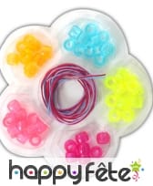 6 cases avec des perles