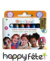 6 crayons de maquillage métallique Grim Tout