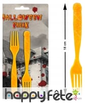 6 Couverts oranges de Halloween, image 1