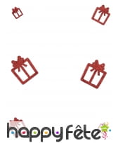 6 Décos en forme de paquet cadeaux rouges, image 1