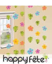 6 guirlandes fleurs à suspendre