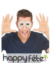 6 Loups en carton motifs chevrons colorés, image 1