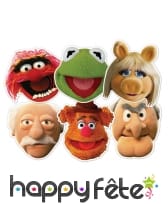 6 masques des personnages du Muppet show