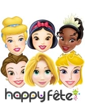 6 masques des princesses Disney