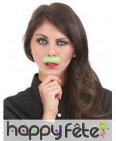 6 Moustaches fluos adhésives, image 1