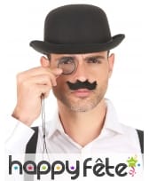 6 moustaches noires adhésives multi-formes, image 1