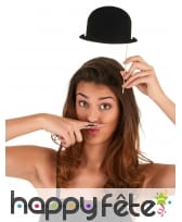 6 photobooth Chapeaux melons noirs, image 2