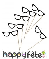 6 photobooth Lunettes noires