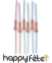 6 pailles zizi, image 1