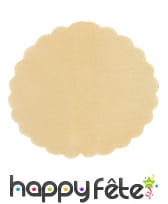 6 Ronds de tulle dor&eacute;s