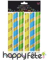 6 sarbacanes embout sécurité