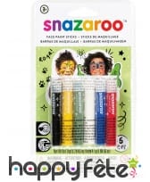 6 Sticks maquillage mixte, Snazaroo