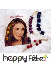 6 stickers pour cheveux