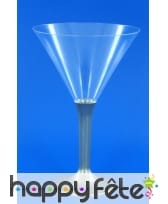 6 verres a cocktail pied gris