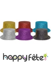 72 hauts de forme multicolores paillettes