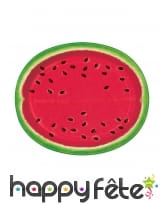 8 assiettes en forme de Pastèque, 31cm