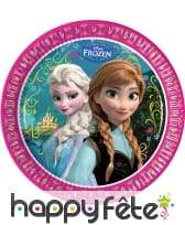 8 assiettes reine des neiges