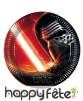 8 Assiettes star wars 7 le réveil de la force