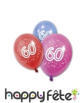 8 Ballons imprimé âge sur fond coloré, image 7