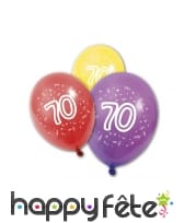 8 Ballons imprimé âge sur fond coloré, image 8