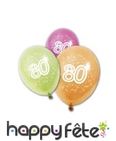 8 Ballons imprimé âge sur fond coloré, image 9