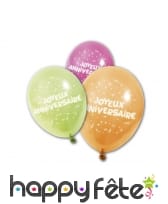 8 Ballons imprimé âge sur fond coloré, image 10