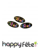 80 confettis de table Anniversaire et artifices, image 2