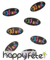 80 confettis de table Anniversaire et artifices, image 3
