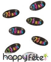 80 confettis de table Anniversaire et artifices, image 7