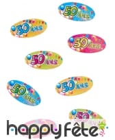 80 Confettis de table d'Anniversaire, image 6