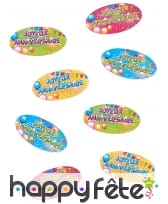 80 Confettis de table d'Anniversaire, image 8